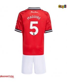 Manchester United Harry Maguire #5 Echipament de Fotbal Replică 2025-26 Copii Acasa (+ Șorturi)